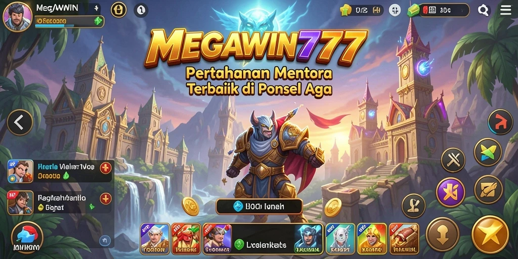 Menampilkan gameplay seru Tower Defense di MEGAWIN777.