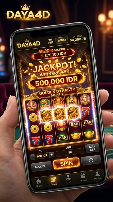 Tampilan utama aplikasi daya4d dengan berbagai pilihan aplikasi.